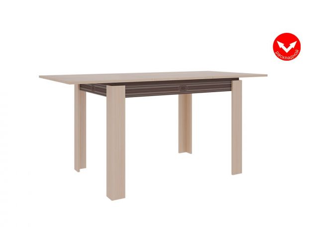 Стол обеденный Гермес 1 дуб млечный/венге